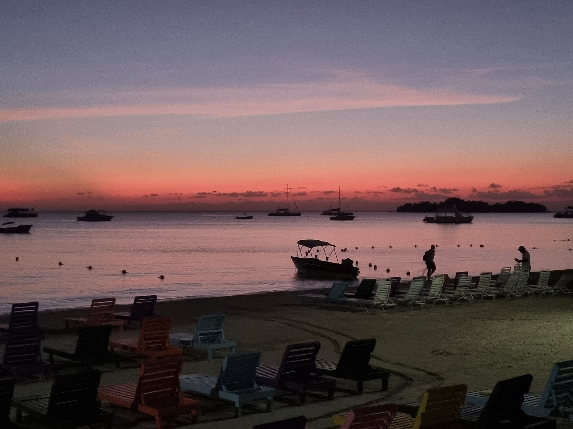 Last Light on Jamaican Beach