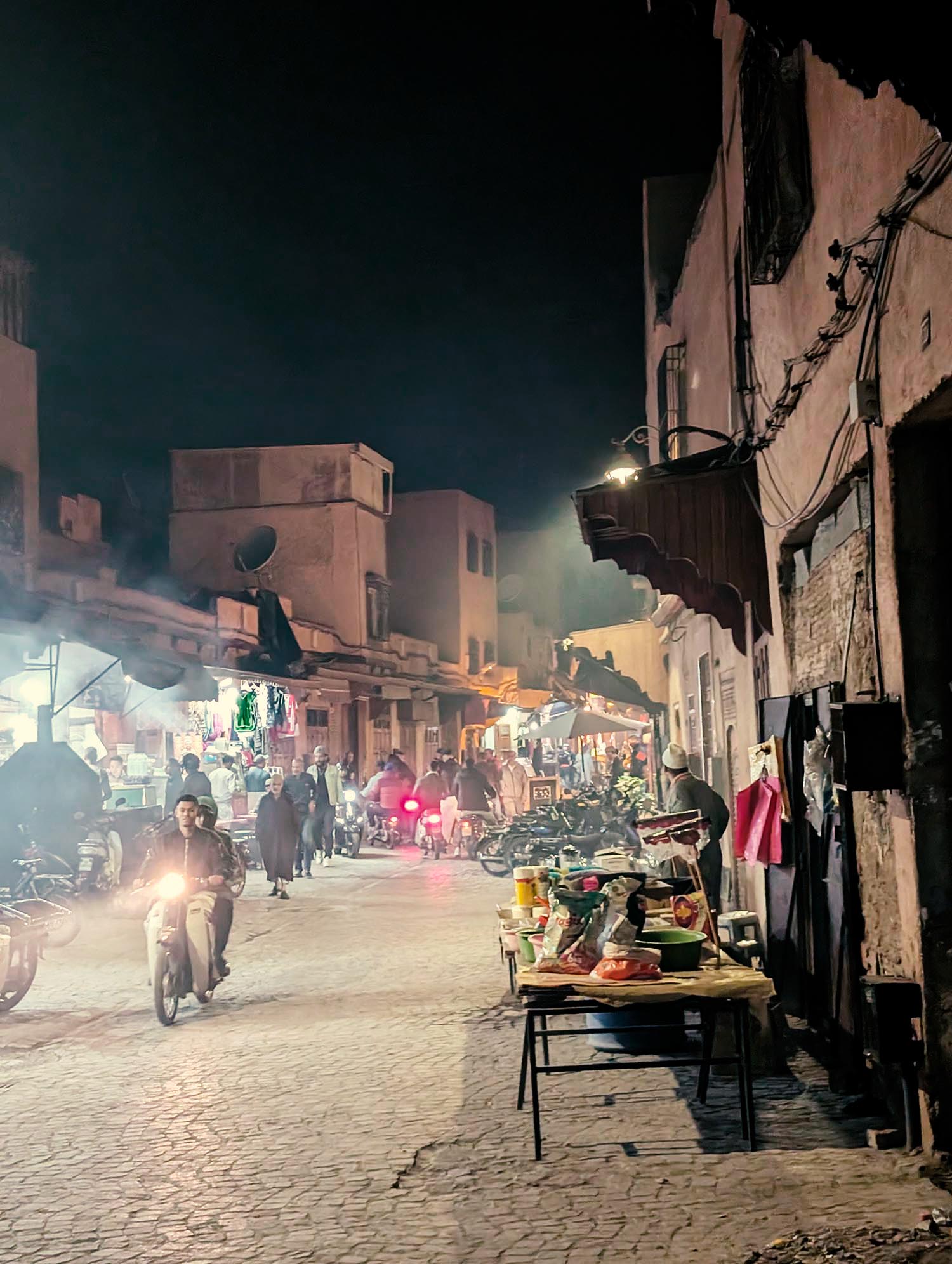 Walking Through the Souks at Night
